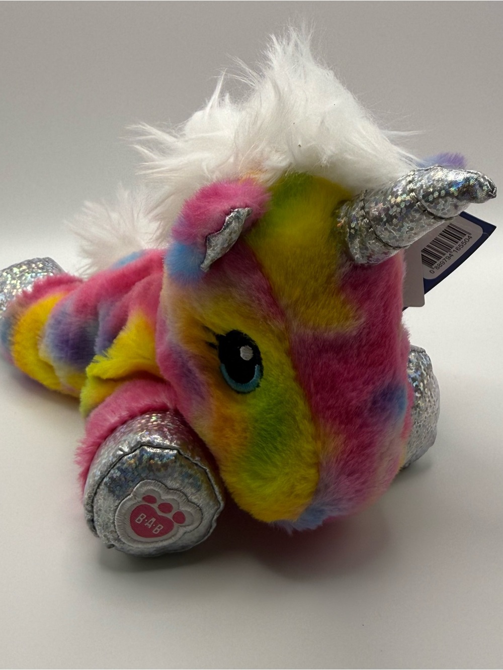 Build-A-Bear Workshop 2026 Mini Beans 7” Rainbow Unicorn Plush NWT (BAB-01)